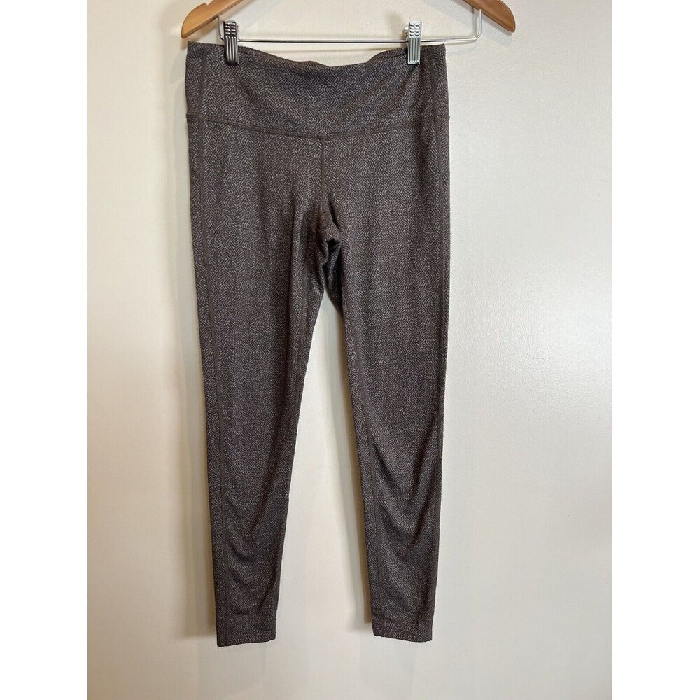 Athleta Women Leggings Brown Geometric Print S
